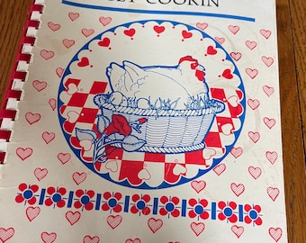 Henderson Hens Get Cooking Ladies Missionary Prayer Band Church of Christ in Christian Union Henderson Maryland Vintage Fundraising Cookbook