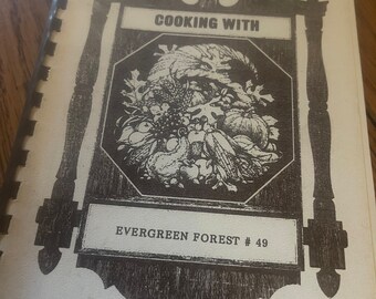 Cooking With Evergreen Forest #49 Tall Cedars of Lebanon Georgetown Maryland Vintage Fundraising Advertising Cookbook Recipes