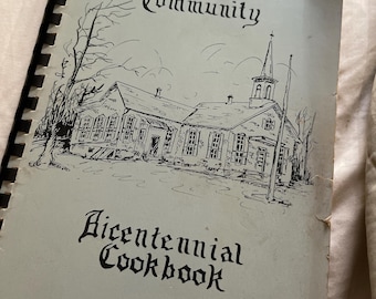 Passer Community Association Bicentennial 1975 1976 Upper Bucks County Pennsylvania Vintage Fundraising Cookbook
