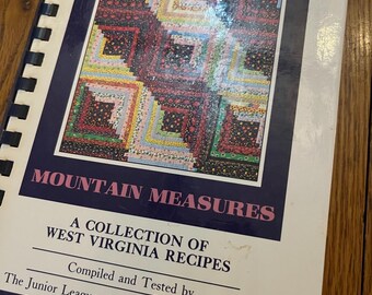 Mountain Measures Junior League of Charleston West Virginia 1974 1993 Vintage Fundraising Cookbook