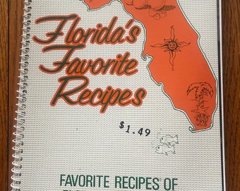 Florida’s Favorite Recipes 1983 Vintage Fundraising Cookbook FHA HERO