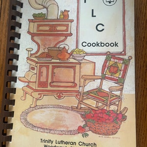 TLC Cookbook Trinity Lutheran Church Woodward Oklahoma Vintage Cookbook 1985