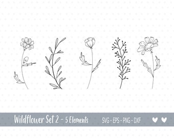 Download Doodle Flower Svg Etsy