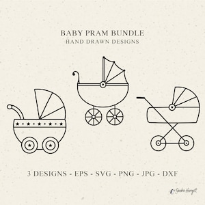 Plotterdatei Kinderwagen Plotter Dxf Png Mutterschaft Cricut Baby Shower Silhouette Kinderwagen Vinyl Schnitt Datei Vorlage Eisen auf Aufkleber Niedlichen Clipart Kutsche