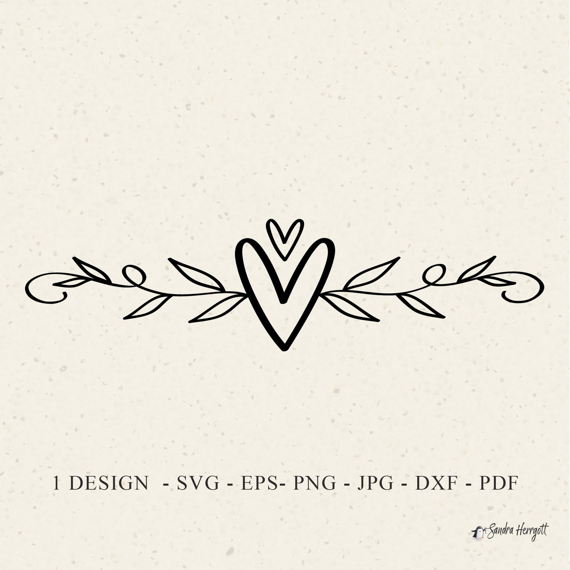 Double Heart Frame Rose Flourish Decoration – TotallyJamie: SVG Cut Files,  Graphic Sets & Clip arts