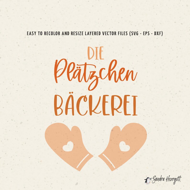 GERMAN Christmas Cookie Plotter File Svg Dxf Png Pdf Jpg Eps Baking