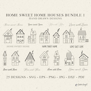 Home Sweet Home Haus Plotterdatei Dxf Png Jpg Pdf Cricut Silhouette Herz Clipart Familie Vinyl Laser Cut Datei DIY Schablone Vorlage