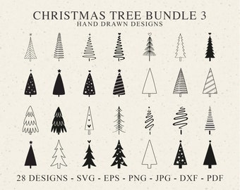 Christmas Tree Plotter Files Svg Dxf Png Jpg Pdf Star Cricut Pine Silhouette Winter Clipart xmas Monogram Vinyl Laser Cut File DIY Stencil