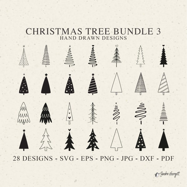 Christmas Tree Plotter Files Svg Dxf Png Jpg Pdf Star Cricut Pine Silhouette Winter Clipart xmas Monogram Vinyl Laser Cut File DIY Stencil