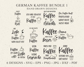 German Kaffee Plotter File Svg Dxf Png Jpg Pdf funny coffee saying Cricut Cup Mug Silhouette Mama  quote Clipart Cute Vinyl Cut File lover