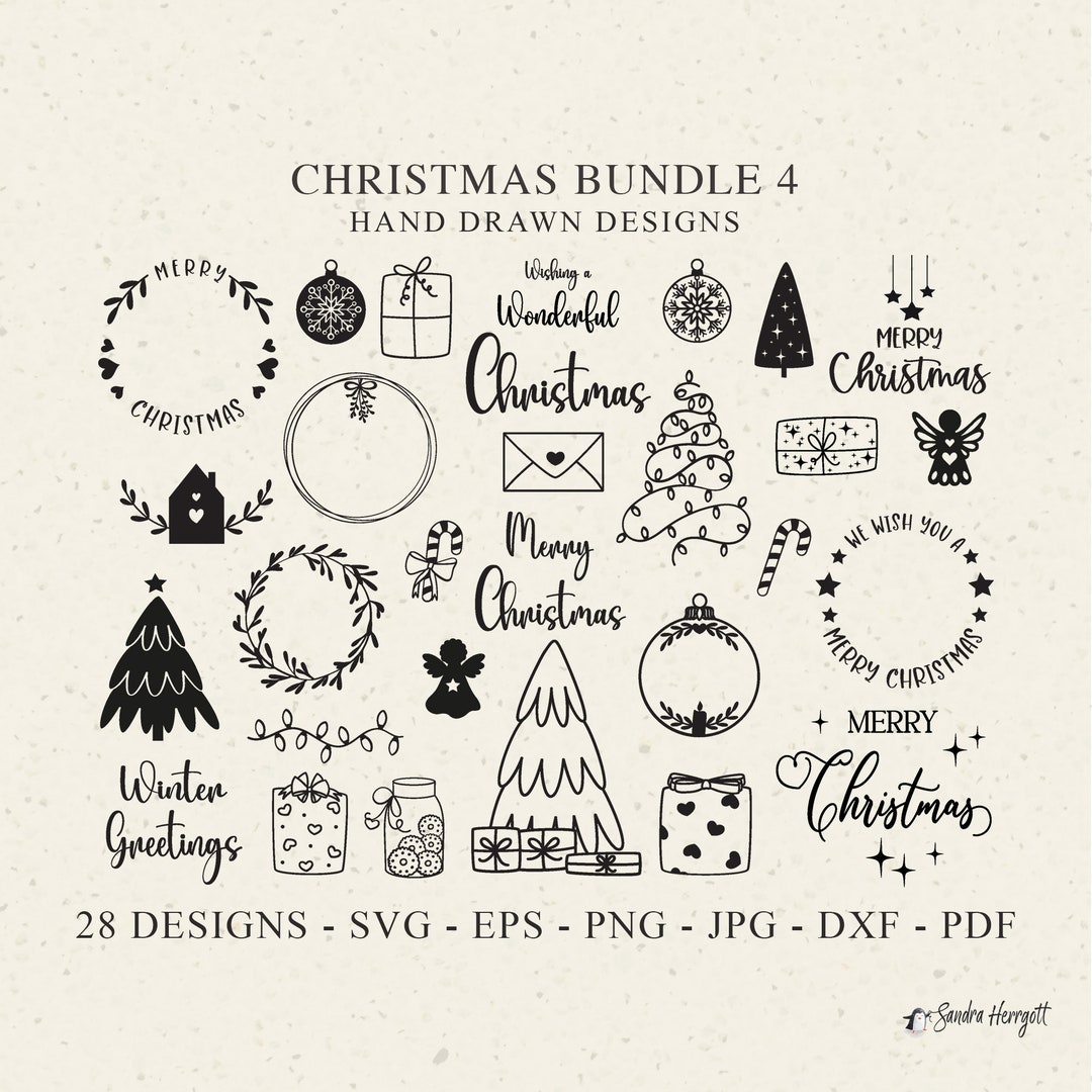 Merry Christmas Plotter File Svg Dxf Png Jpg Wreath Cricut Gift ...