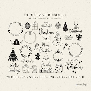 Merry Christmas PlotterdateiSvg Dxf Png Pdf Jpg Kranz Cricut Geschenk Silhouette Baum Clipart Winter Vinyl Laser Cut Datei Lichter Bauble