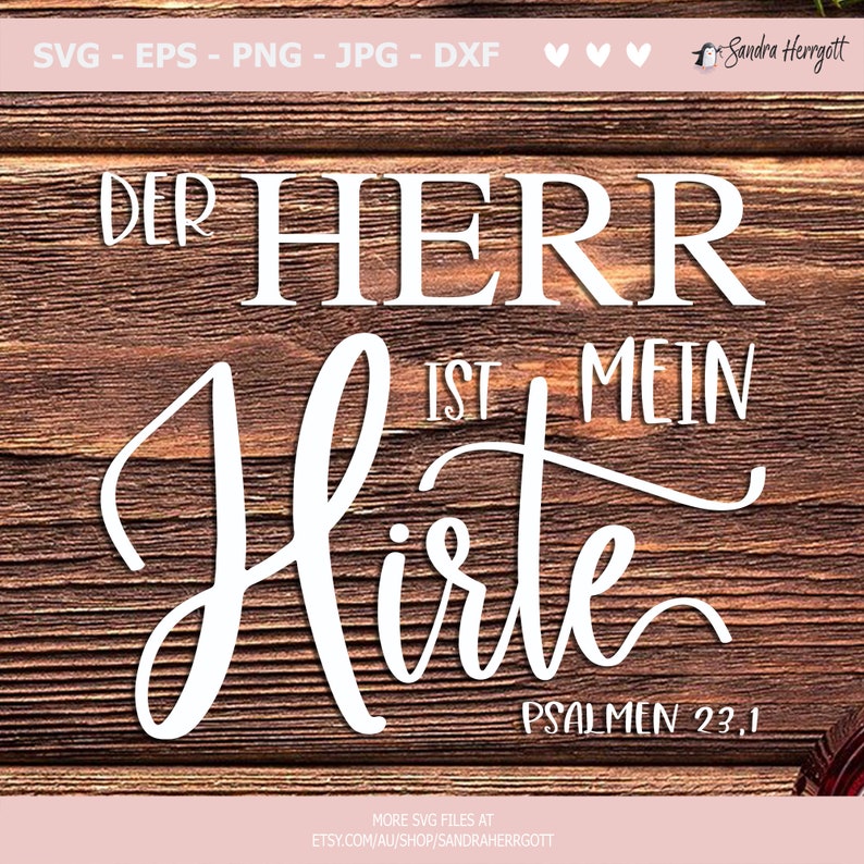 German Bible Verse Plotter File Svg Dxf Png Eps Jpg Faith - Etsy