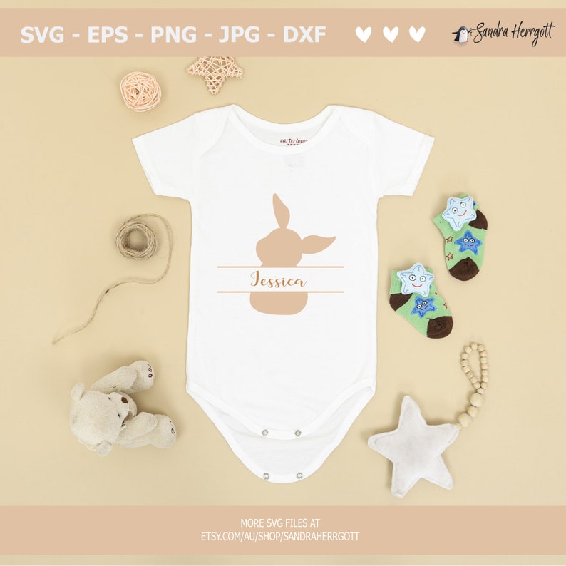 German Ostern Plotter File SVG DXF PNG Spring Bunny Heart Botanical Egg Cricut Silhouette Download Plotting Bundle Tags Name Split Clipart image 4