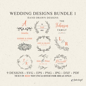 Hochzeit Familienname Plotterdatei svg Dxf Png Split Lorbeerkranz Verlobung Cricut Botanische Silhouette Vinyl Cut File DIY A4 Pdf Template