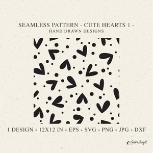 Süßes Herz Musterdesign SVG Plotterdatei Dxf Png Eps Jpg Valentine Cricut transparent Hochzeit Hintergrund Liebe Wallpaper Digitale Schablone