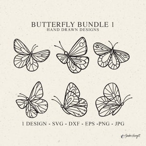 Schmetterling Plotterdatei Plotterdatei svg Dxf Eps Png Jpg Insekt Cricut Cute Vinyl Cut File Tier Clipart Süße Silhouette Whimsical DIY Stencil Template