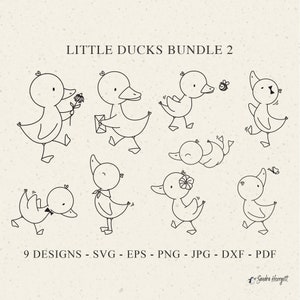 Baby eend plotter bestand Svg Dxf Png Jpg Pdf vogel Cricut dierlijke silhouet boerderij Clipart Vinyl lasergesneden bestand DIY sjabloon Home Decor Design
