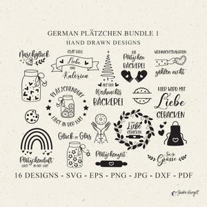 DEUTSCHE Weihnachten Cookie Plotterdatei Plotterdatei Dxf Png Pdf Jpg Eps Backen Cricut Küche Silhouette Clipart Vinyl Laser Cut Datei Konservenglas Handschuh