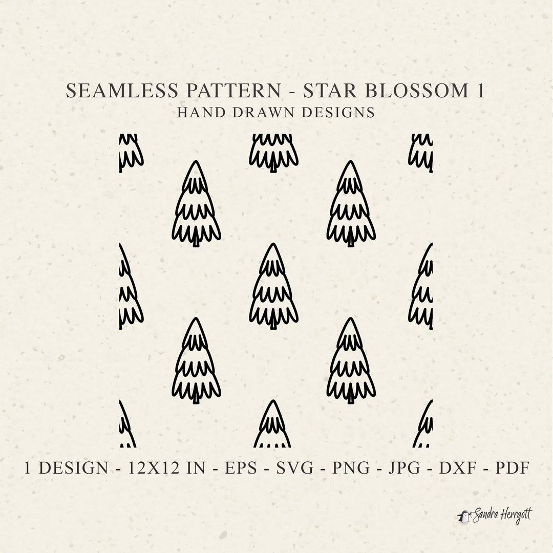 Simple Pine Tree Seamless Pattern Svg Dxf Png Eps Fall Cricut Forest Background Plotter File Nature Wallpaper Clipart Vinyl Laser Cut File - Etsy Japan