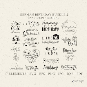 Alles Gute zum Geburtstag PlotterdateiSvg Dxf Png Jpg Pdf Für Sie Cricut Liebe Silhouette Feier Zitat Clipart Vinyl Laser Cut Datei Dekor