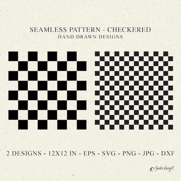 Checkered Seamless Pattern Svg Dxf Png Eps Jpg Sport Cricut Background Plotter File Wallpaper Clipart Decorative DIY Vinyl Cut File Stencil