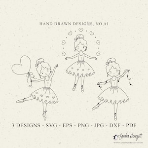 Söt ballerina plotterfil svg dxf png eps jpg dans clipart balett cricut dansare silhuett dans laserskuren mall alla hjärtans dag födelsedag