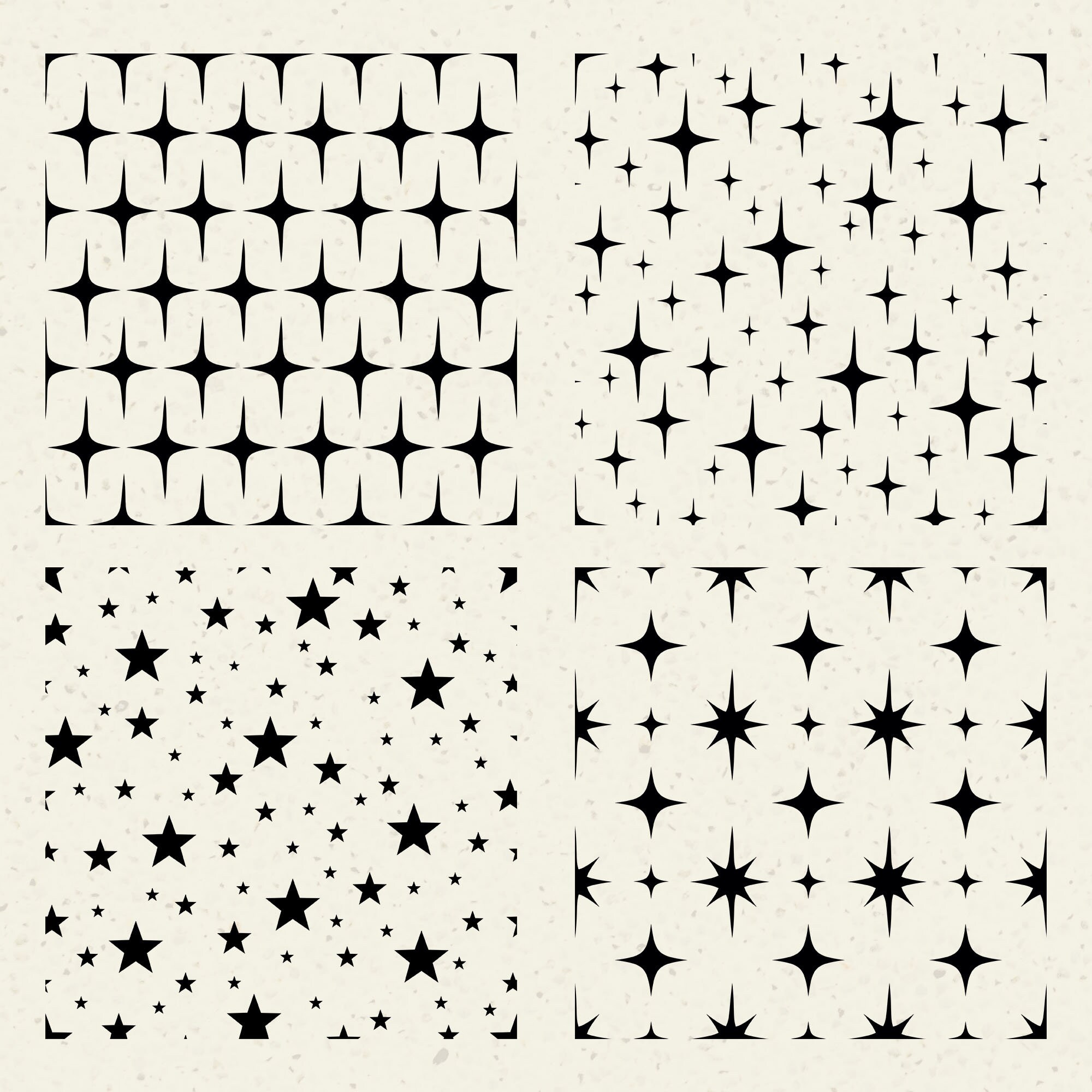 8 Star Seamless Pattern SVG Plotter File Dxf Png Eps Jpg - Etsy