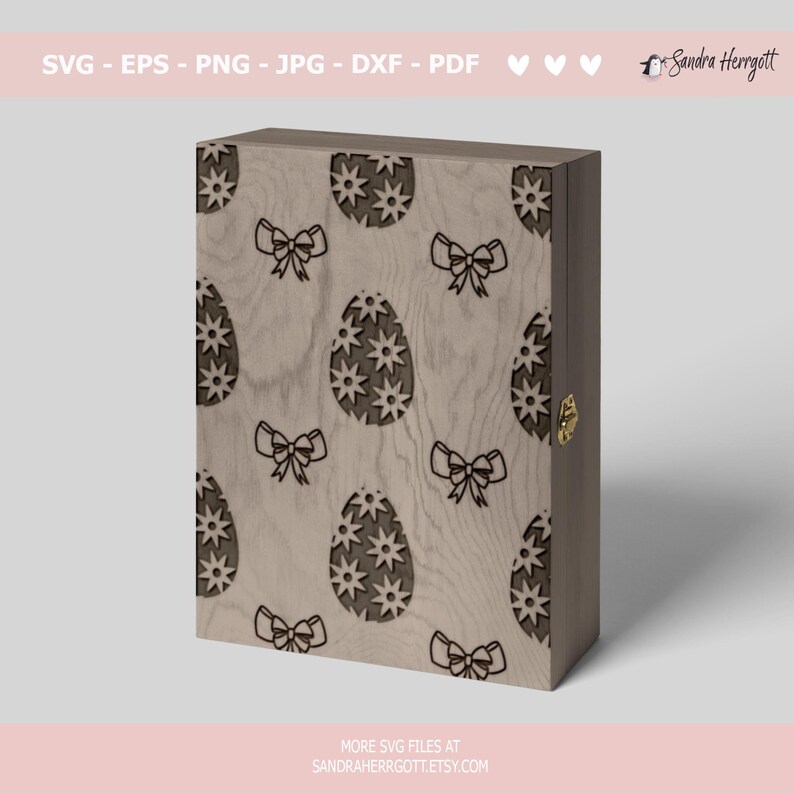 Easter Bunny Seamless Pattern Svg Dxf Png Jpg Pdf Baby Animal Cricut ...