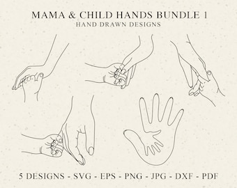 Baby Holding Hands Plotter File SVG PNG Dad Cricut Dad Love Silhouette ...