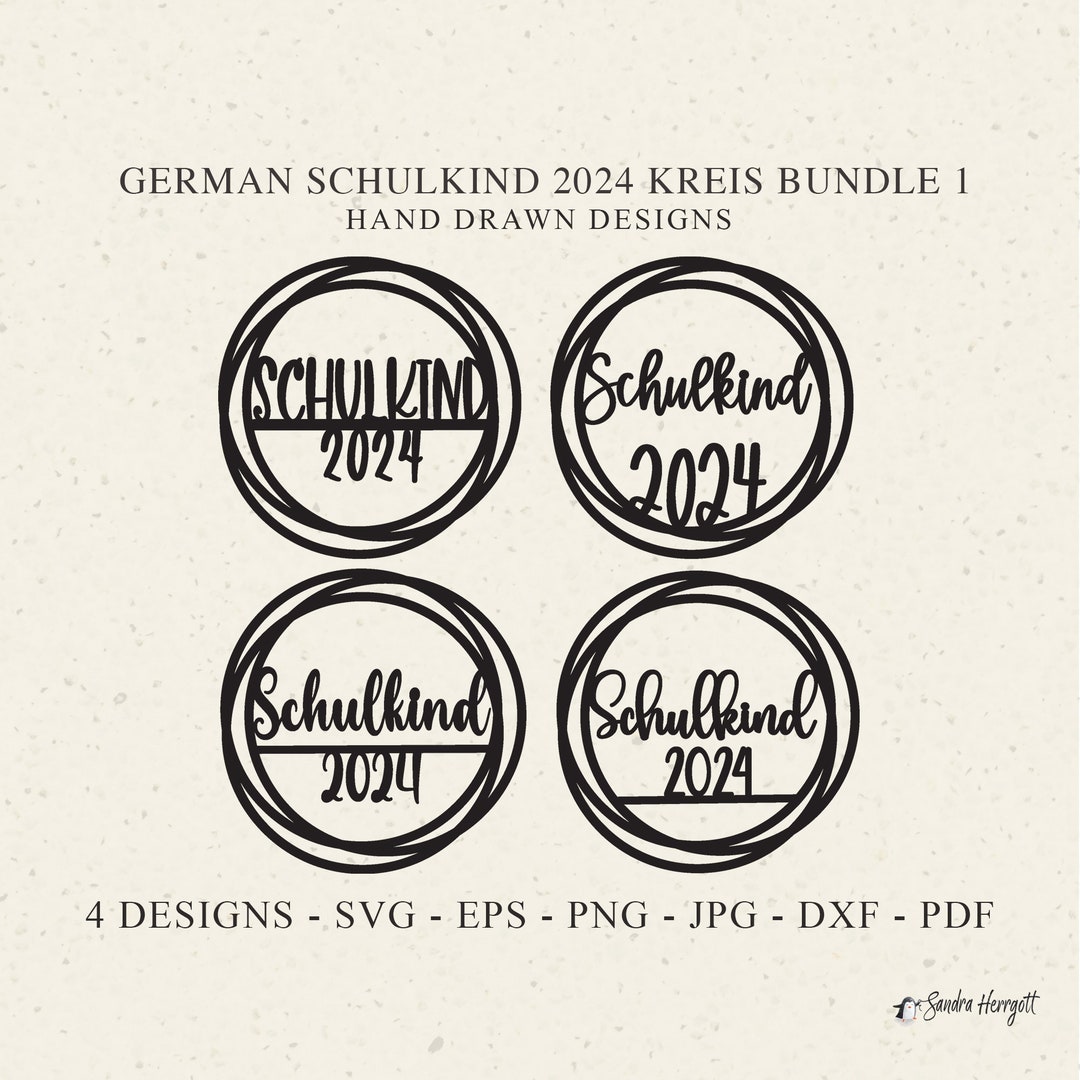 Deutsche Schulkind 2024 Plotterdatei SVG Png Dxf Jpg Pdf