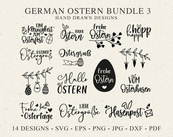 Deutsch Ostern Plotterdatei Dxf Png Jpg Pdf Frühling Cricut Hallo Silhouette Ei Clipart Vinyl Laser Cut Datei DIY Stencil Kerze Tattoo