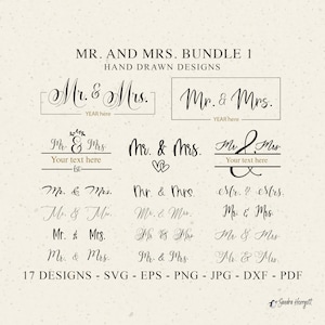 Süße Ehe Cricut Plotterdatei SVG DXF PNG Download Plotter Bundle Hochzeit Clipart Vinyl Schnitt Datei geteilt Monogramm