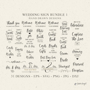 Hochzeit Schilder Plotterdatei SVG DXF PNG Niedliche Ehe Cricut Braut Download Plotting Bundle Rustikale Hochzeit Clipart Karten Und Geschenke Mr and Mrs