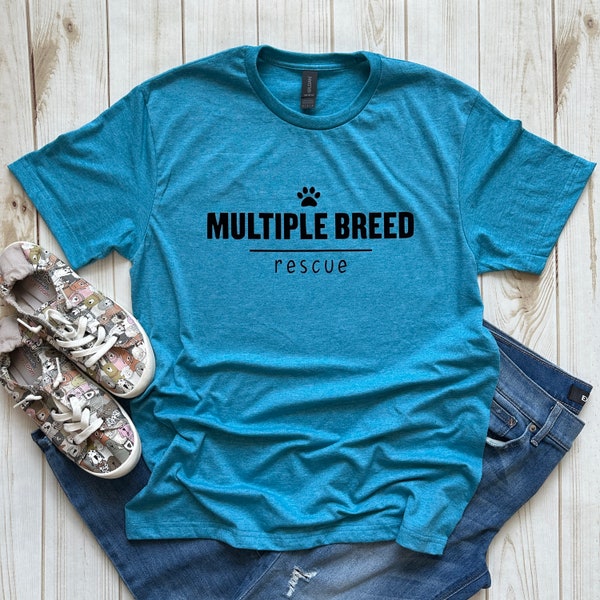 Multiple Breed Rescue T-shirt, Dog Rescue T-shirt, MBR Shirt, Animal Rescue Tshirt