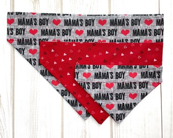 Valentine Dog Bandana Over the Collar Valentie/'s Day Donuts Hearts