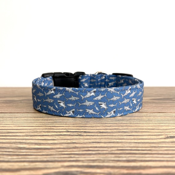 Shark Dog Collar, Blue Dog Collar, Baby Shark Collar, Boy Dog Collar, Girl Dog Collar, Small Dog Collar, Puppy Collar, Dog Lover Gift