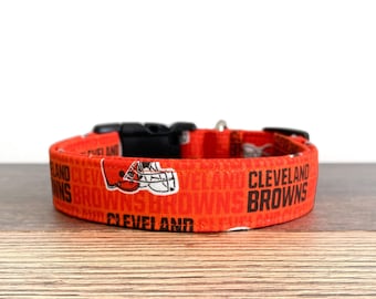 Cleveland Browns Dog Collar, Football Collar, Browns Dog Collar, Sports Collar, Boy Dog Collar, Girl Dog Collar, Orange Collar, Cute Collar