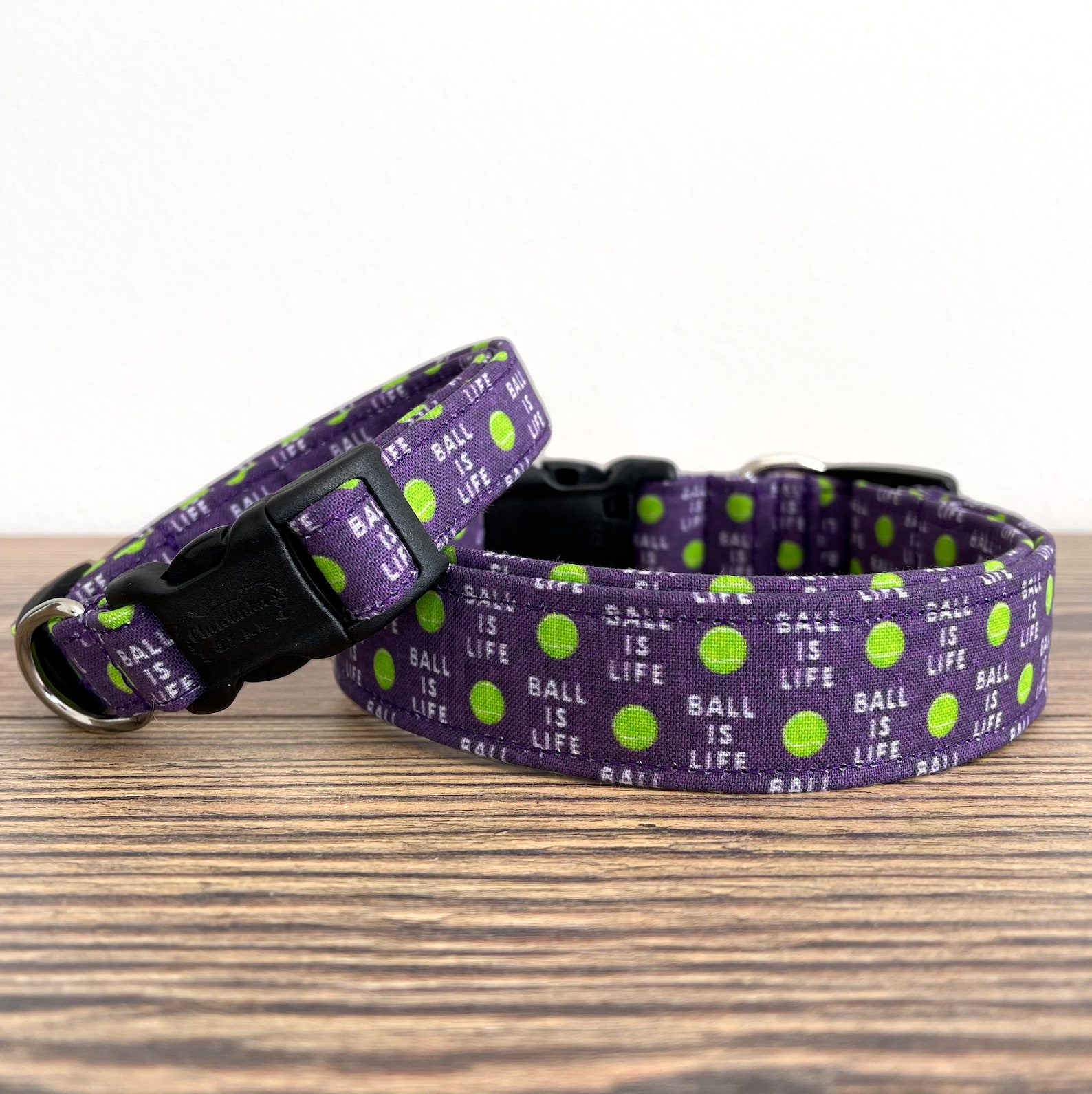 Ball is Life Dog Collar Tennis Ball Dog Collar Ball Obsessed Etsy