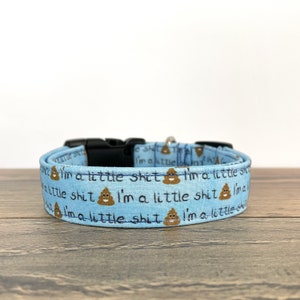 Collar para perro pequeño, collar azul para perro, collar divertido para perro, collar para perro niño, collar para cachorro, collar para perro problemático, collar ajustable para perro