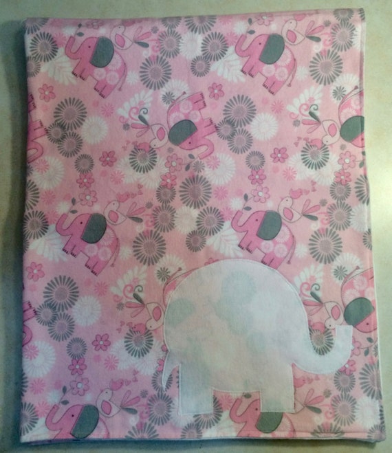 pink elephant receiving blankets