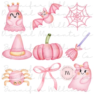Pink Halloween, Coquette, Sublimation, PNG, DTG, Digital Download