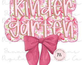 Kindergarten, coquette, Digital Download, PNG, Sublimation, DTG