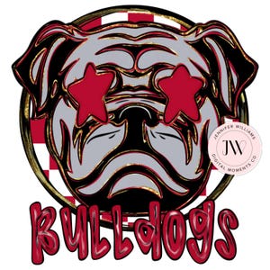 Bulldogs, Preppy, Mascot, Sublimation, PNG, DTG, Digital Download