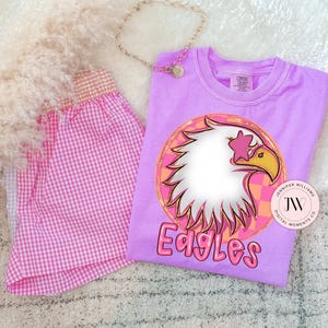 Eagles, Neon, Preppy, Mascot, Sublimation, PNG, DTG, Digital Download