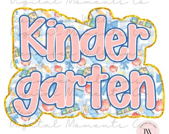 Grand millennial, Preppy, Kindergarten, coquette, Digital Download, PNG, Sublimation, DTG