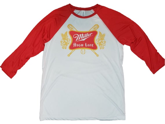 vintage miller high life baseball shirt