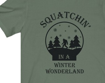 Sasquatch "Squatchin' in a Winter Wonderland" - Short Sleeve Tee