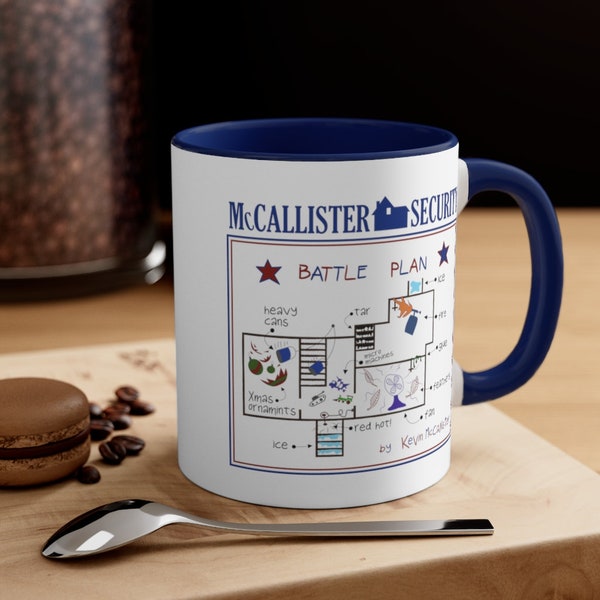 Home Alone Battle Plan - McCallister Security - Holiday Accent Coffee Mug, 11oz