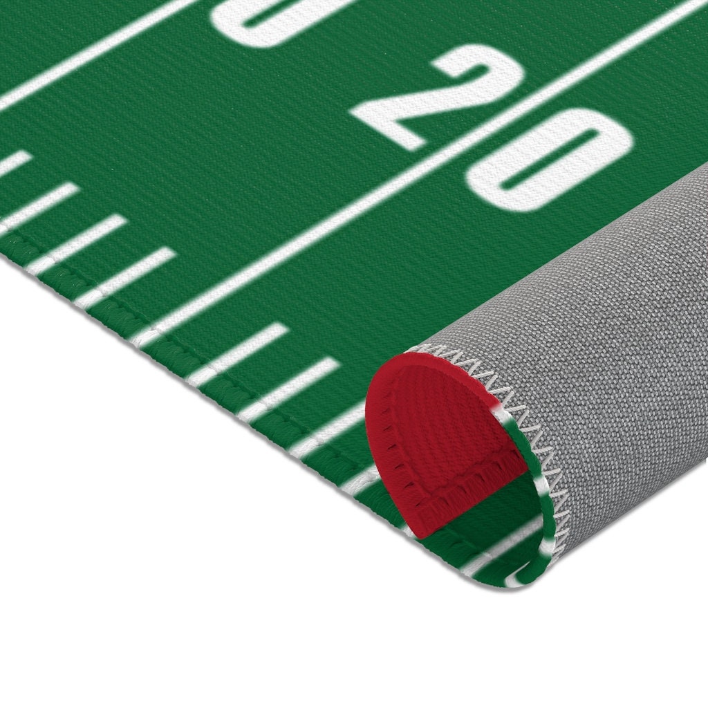 Custom Name and Color Football Field Area Rug - Etsy